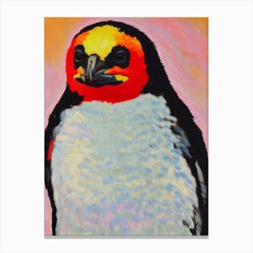 Galapagos Penguin Matisse Inspired Canvas Print