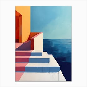 'Stairs To The Sea', Minimalism Canvas Print