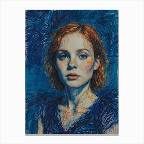 'Blue Girl' Canvas Print