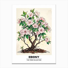 Ebony Tree Storybook Illustration 4 Poster Canvas Print