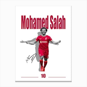 Mohamed Salah Minimalist Canvas Print