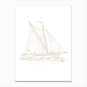 Sailboat 1 Canvas Print