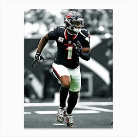 Stefon Diggs Houston Texans Canvas Print