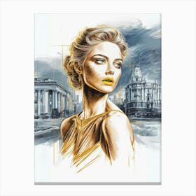 Russian Woman Canvas Print