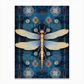 Dragonfly Geometric 8 Canvas Print