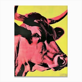 Bull By Andy Warhol 1 Canvas Print