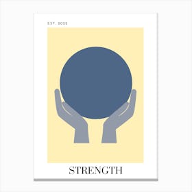 8 Strength - Yellow Canvas Print