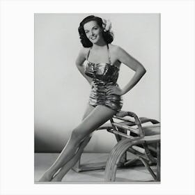 American Actress Jane Russell Canvas Print