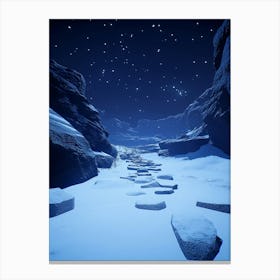 Snowy Path Canvas Print