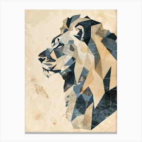 Geometric Lion 1 Canvas Print