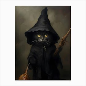 Halloween Decor, Cat Poster Canvas Print