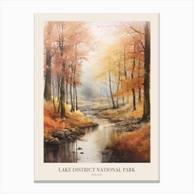 Lake District National Park Uk Trail Poster Canvas Print