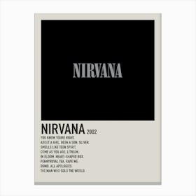 Nirvana 2002 Poster 1 Canvas Print