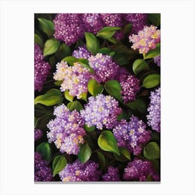 Lilac Still Life Oil Painting Flower Canvas Print