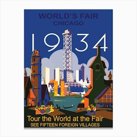 Chicago, World Fair 1934 Canvas Print