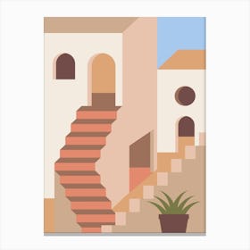 Santa Fe. Boho travel art. Egypt poster — boho travel poster Canvas Print