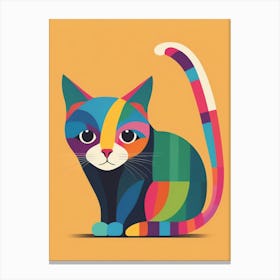 Colorful Cat 9 Canvas Print