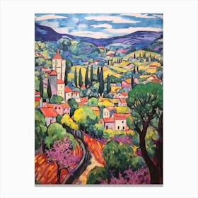 Montepulciano Italy 1 Fauvist Painting Canvas Print