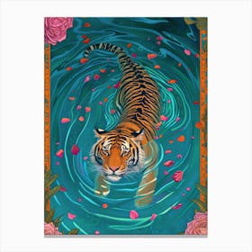 Maximalist Tiger Art Print Canvas Print