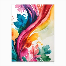 Abstract Watercolor Painting 39 Canvas Print