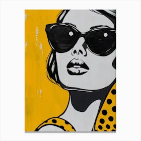 Woman In Sunglasses 17 Canvas Print