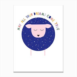 May All Your Dreams Come True Canvas Print