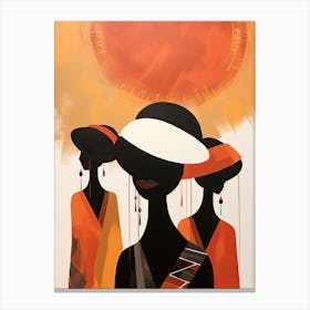 Three African Women | Boho Style Canvas Print