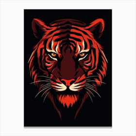 Tiger Minimalist Abstract 1 Canvas Print