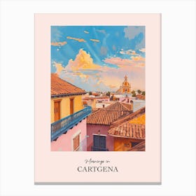 Mornings In Cartgena Rooftops Morning Skyline 4 Canvas Print