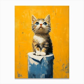 Bathroom Cats 3 Canvas Print