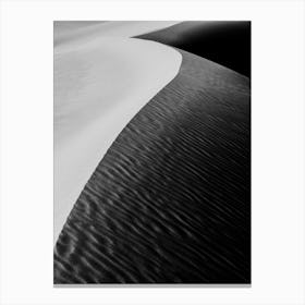 Sand Dune With Light And Shadow Canvas Print