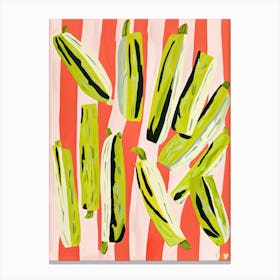 Endive Summer Illustration 6 Canvas Print