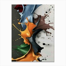 Paint Splashes 1 Canvas Print