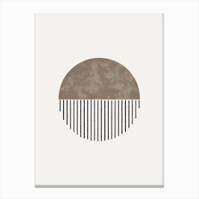 Circle In Brown Canvas Print