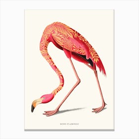 Boho Flamingo Canvas Print