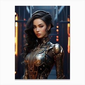 Futuristic Woman Canvas Print