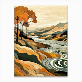 Autumn River Canvas Print