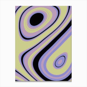 Abstract Pastel Pattern Canvas Print