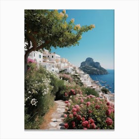 Enchanting Capri, Italy, Summer Vintage Photography Canvas Print