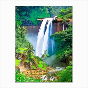 Laxapana Falls, Sri Lanka Majestic, Beautiful & Classic (2) Canvas Print