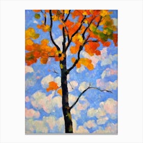 Aspen tree Abstract 2 Block Colour Canvas Print