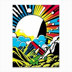 Terraforming Bright Comic Space Canvas Print