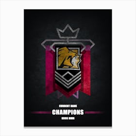 Lion Rainbow Six 1 Canvas Print