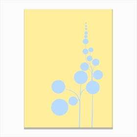 Minimalist Zen Tree Pastel Yellow Canvas Print
