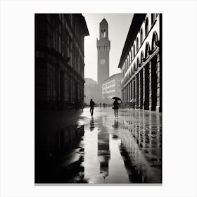Florence, Italy,  Black And White Analogue Photography  2 Canvas Print