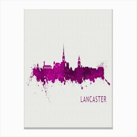 Lancaster England City Purple Canvas Print