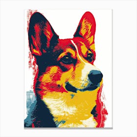 Pop Corgi Canvas Print