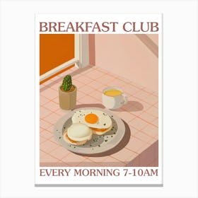 Breakfast Club Eggs Benedict 1 Canvas Print