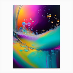 A Bubble Bath Water Waterscape Bright Abstract 2 Canvas Print