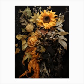 Bouquet Of Sunflowers Canvas Print